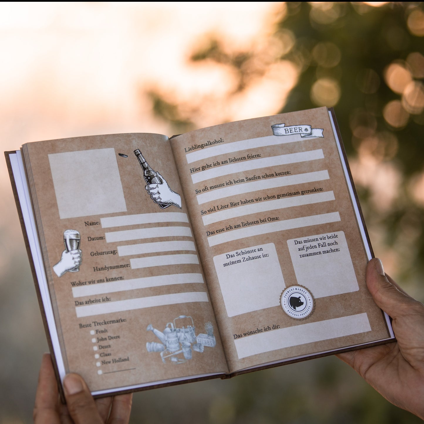 Dorfkind Freundebuch von innen